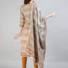 Cream color Printed Cotton Blend Kurta with Dupatta - Image 3