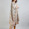 Cream color Printed Cotton Blend Kurta with Dupatta - Image 5